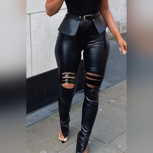 Faux Leather Pants